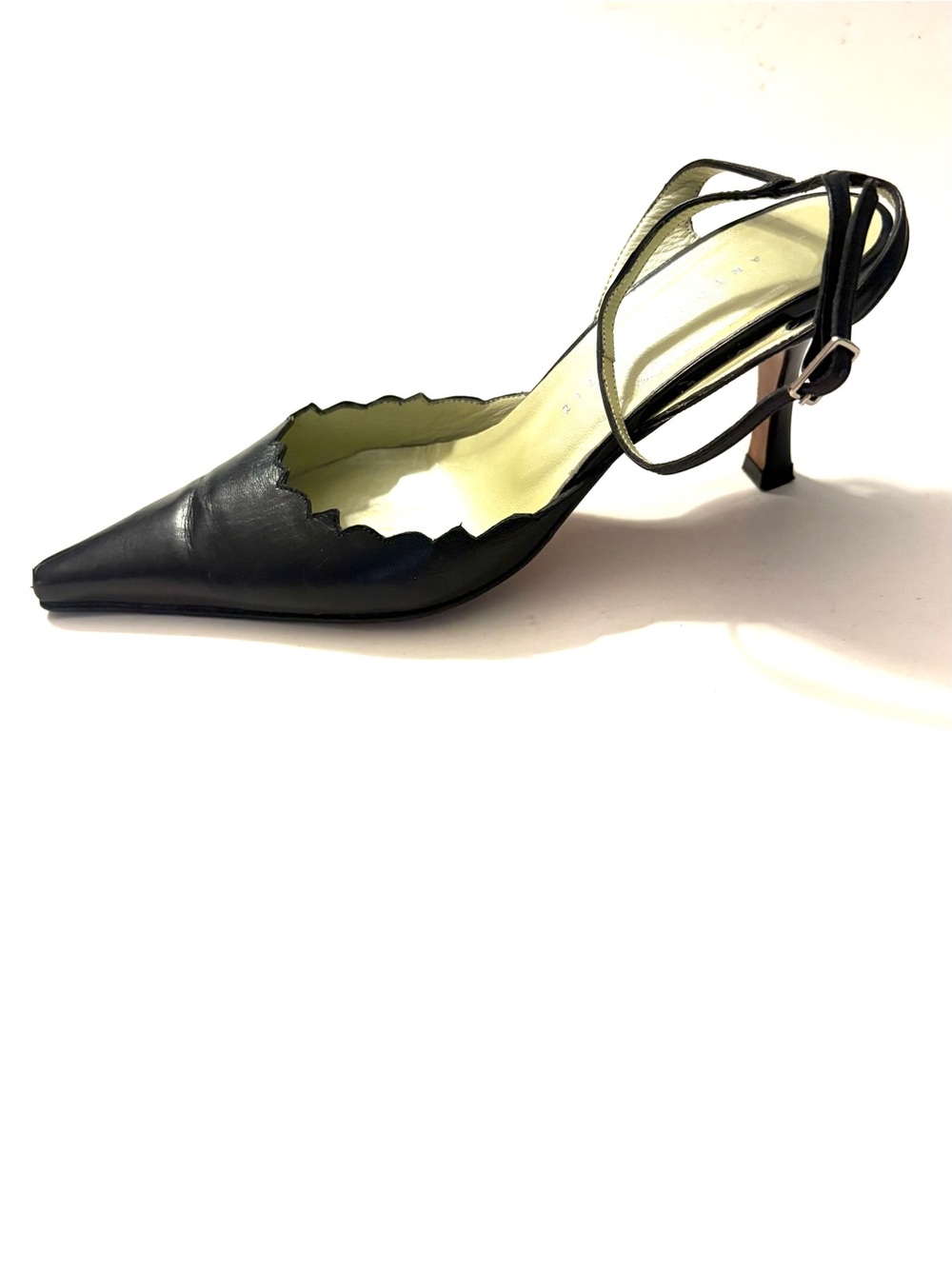 ANTONIO ORTIZ Sling Back 3 Inch Heal Sandals, black